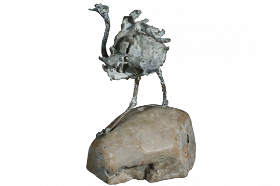 Stenen ostrich